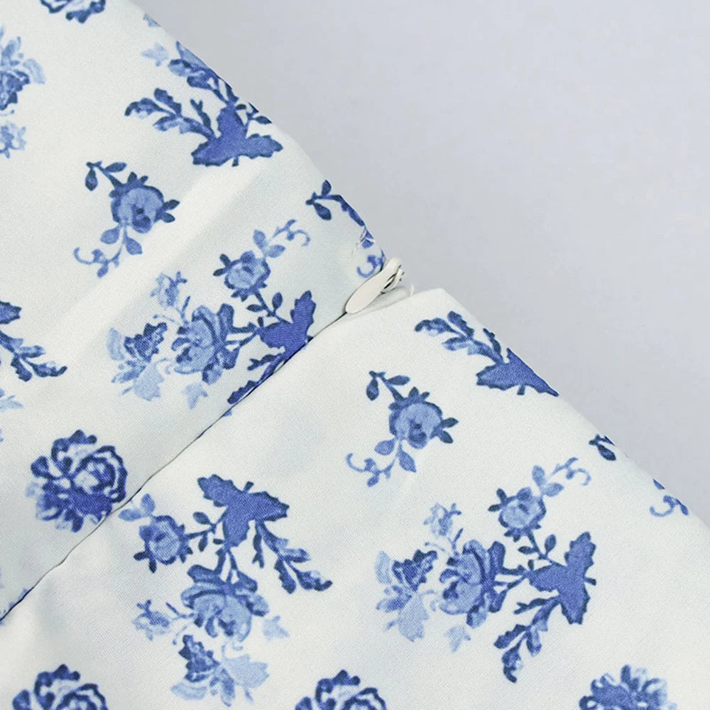 Blumenkleid mit Puffärmeln