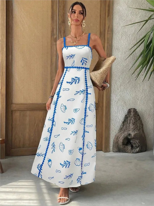 Boho Weißblau
