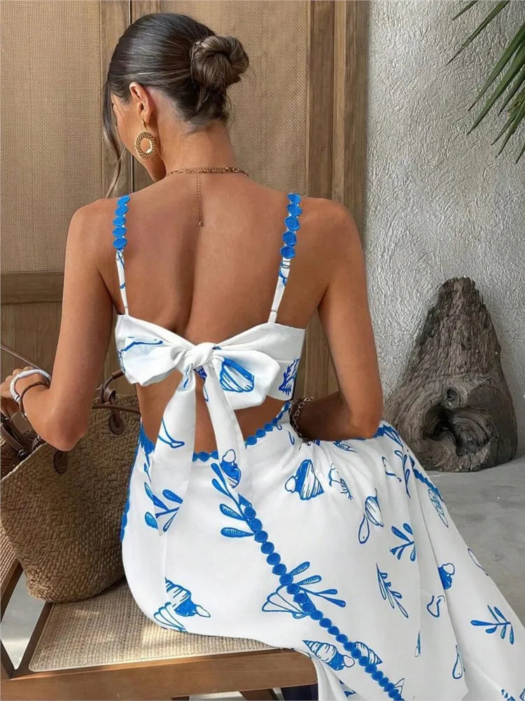 Boho Weißblau