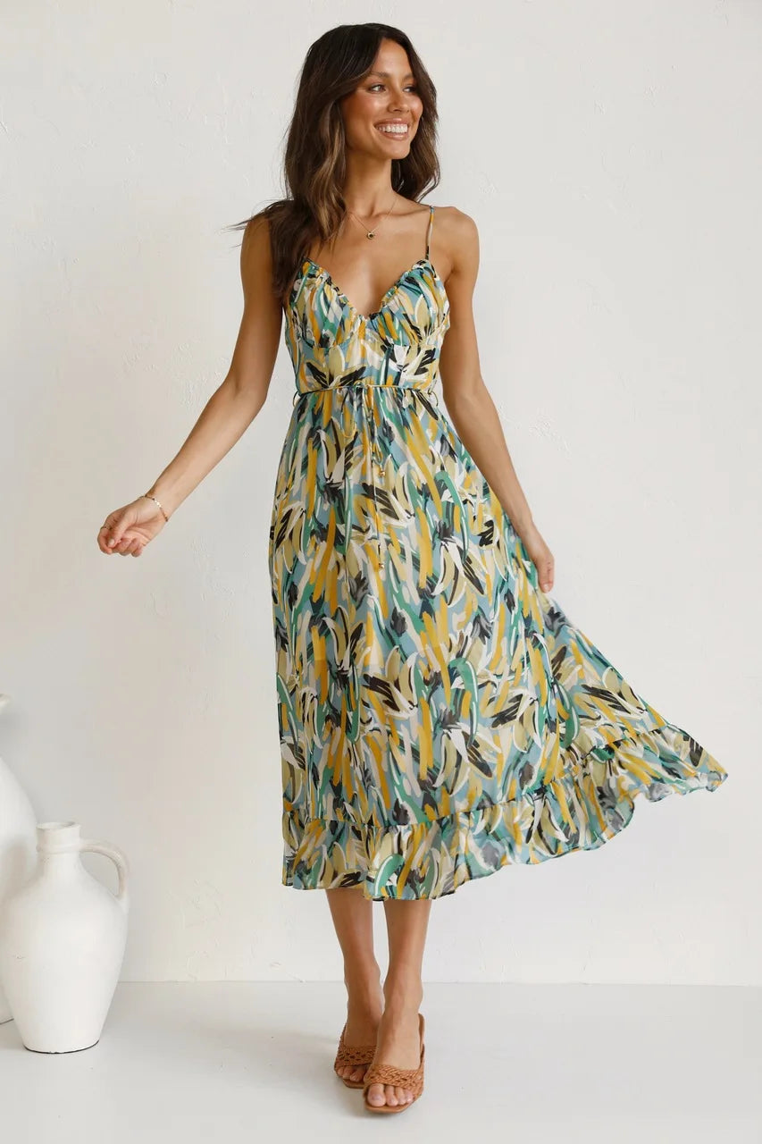 Farbenfrohes Musterkleid