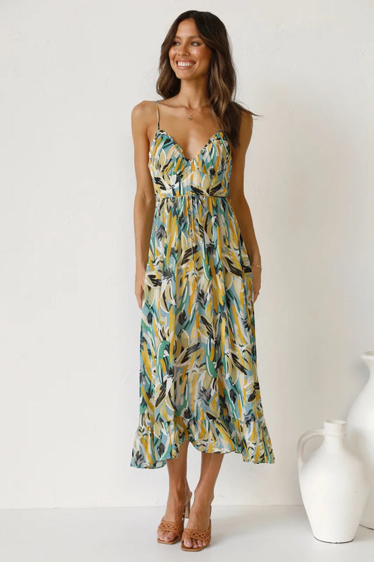 Farbenfrohes Musterkleid